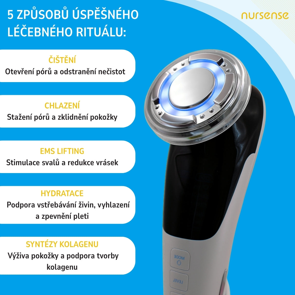 Nursense D818 galvanická žehlička