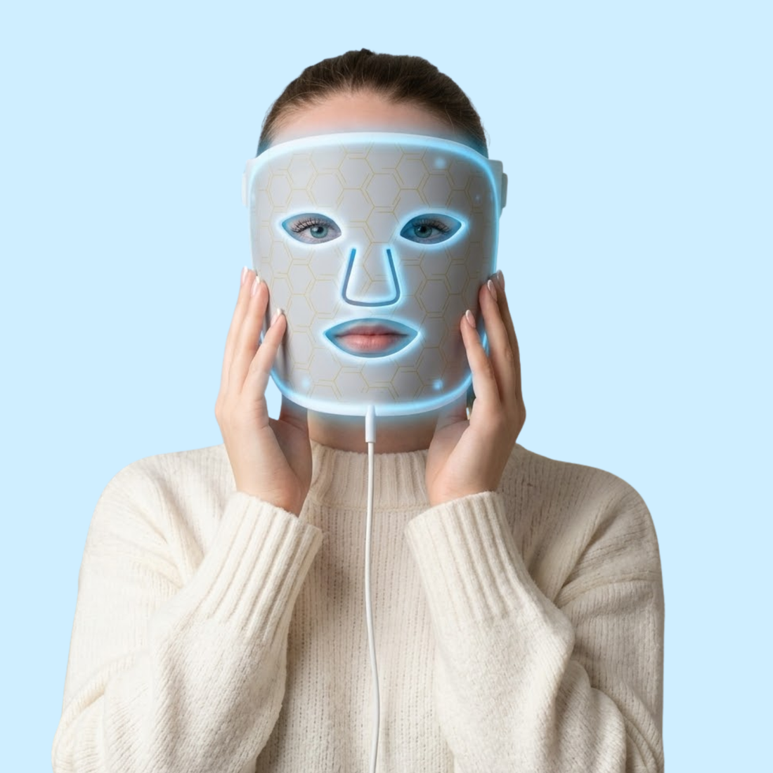 Silikonová LED maska na obličej